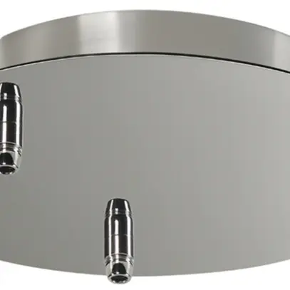 Rosone da soffitto SLV 3 uscite, Ø220×54mm con scarico di trazione cromo 
