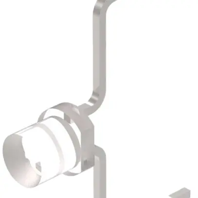 LED single EAO T1 Bi-Pin gebogen, 3.2VDC, 20mA, blanc 