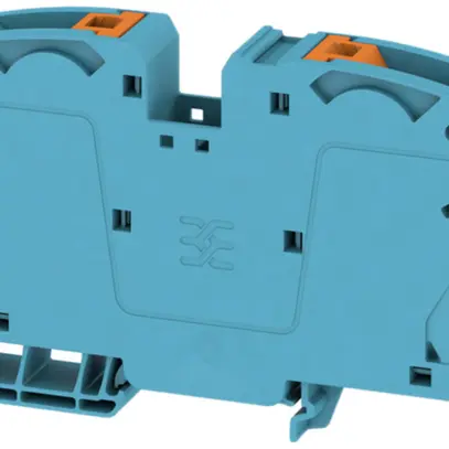 Morsetto passante Weidmüller A2C PUSH IN 2×35mm² TS35 blu 