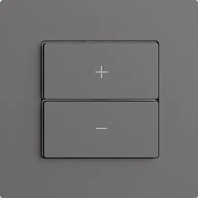 Dimmer Uni-LED 1K/2T Edue Wiser grigio scuro 