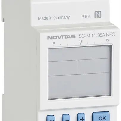 Timer settimanale AMD NOVITAS SC-M 11.35A NFC 230V 1-canale astro 