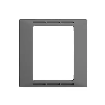Kit frontal ENC EDIZIOdue F gris foncé pour thermostat d'amb.a.écran 
