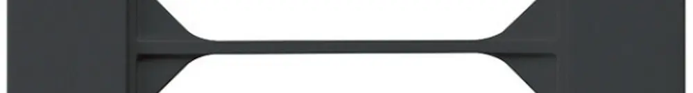 Telaio di copertura INC kallysto.pro 2×1 nero 94×154mm 