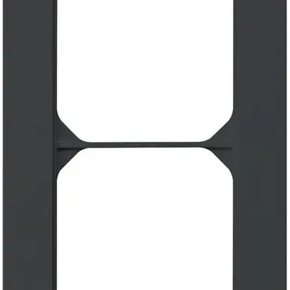 Telaio di copertura INC kallysto.pro 2×1 nero 94×154mm 