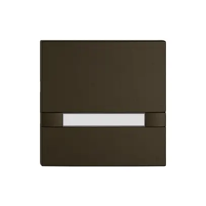 Poussoir 1/1 EDIZIO.liv KNX et UNI a.SNAPFIX® s.LED a.étiquette comm.2T br 