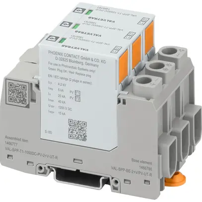Déflecteur combiné PV PX VAL-SPP-T1-1000DC-PV-2+V-UT-R DC 3L 1200V 3UM 