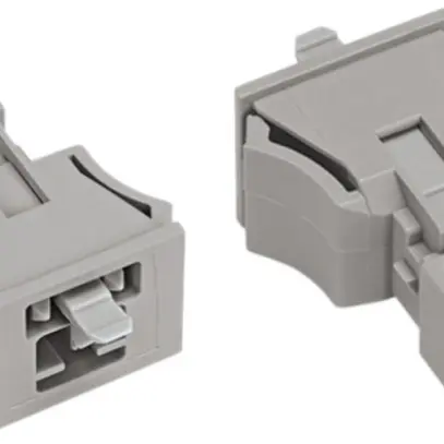 Fiche WAGO 2L 0.25…1.5mm² gris codification B 16A 250V Snap-In 
