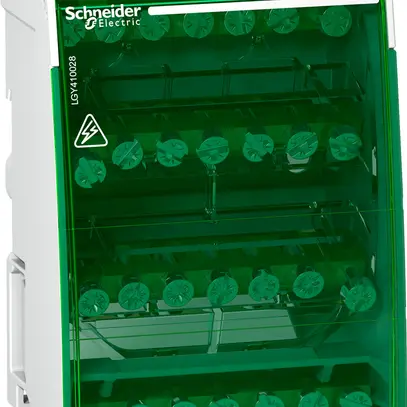 Bloc de bornes Linergy 25mm² 4P 100A capacité de raccordement 4×7 pièces 