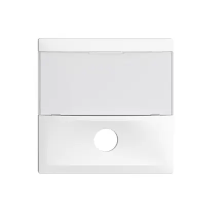 Placca frontale EDIZIOdue bianco per tasto suoneria 