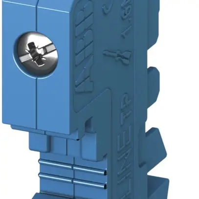 Morsetto neutro ABB SMISSLINE TP per zoccolo supplementare 10mm², blu chiaro 