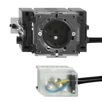 Prise INC FH T25 16A noir 49…69mm pour câble plat Powerbus 