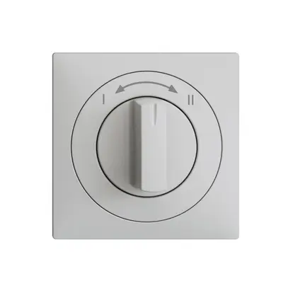 Kit frontale EDIZIOdue I<->II grigio chiaro 60×60mm per pulsante girevole 