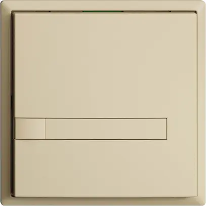 Poussoir ENC KNX 1× EDIZIOdue vanille RGB sans LED avec insert papier 