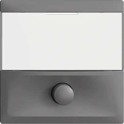Tasto con porta-etichetta EDIZIOdue grigio scuro 
