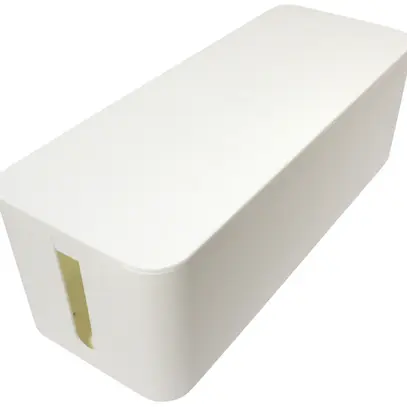 Boîte de protection câbles VALUE, 407×157×134mm, matière synthétique blanc 