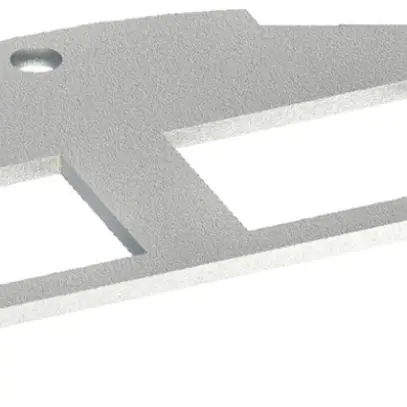 Montageplatte Hager Typ 05, 20.1×14.8mm zweifach 
