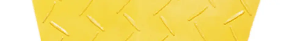 Gomito 30° Demelectric Protector Rubber 4 canali 590×78 giallo/nero 