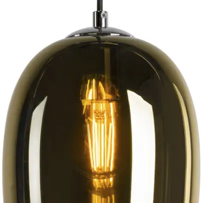 Lampada sospesa SLV PANTILO OVAL E27 15W REG diretto oro 