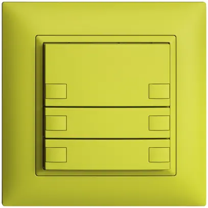 Pulsante INC KNX 6×EDIZIOdue lemon RGB senza LED 