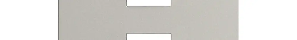 Plaque frontale EDIZIOdue elegance pour poussoir double stone 