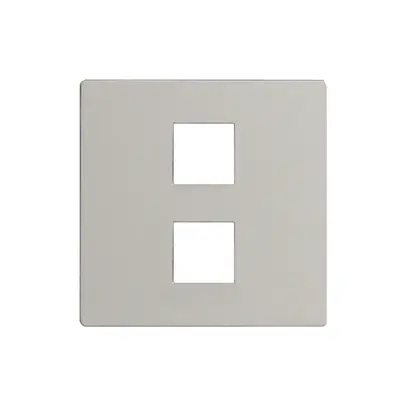 Plaque frontale EDIZIOdue elegance pour poussoir double stone 