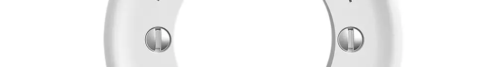 Kit front.Encl.->I<-Décl. STANDARDdue, bianco, per interr.rot 