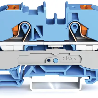 Morsetto di passaggio WAGO Top Job-S 10mm² 2L blu serie 2210 