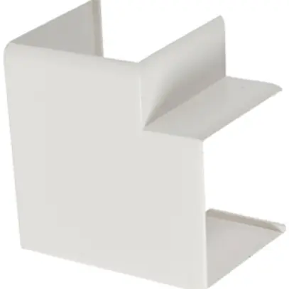 Angolo piatto HF 90° 25×25mm materiale sintetico bianco IP3X 