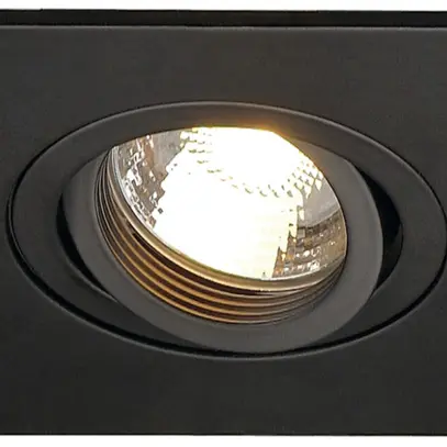 Downlight INC SLV NEW TRIA XL, GU10 50W carré IP20 noir mat 