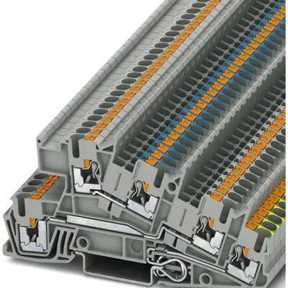 Borne 0.14…4mm² gris connexion Push-in PTI 2.5-PE/L/N 