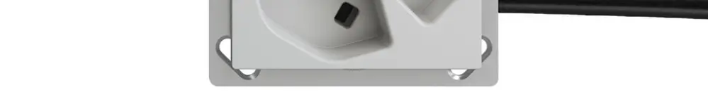 Presa INS 3×T23 16A grigio chiaro L1 EDIZIOdue per Technofil 