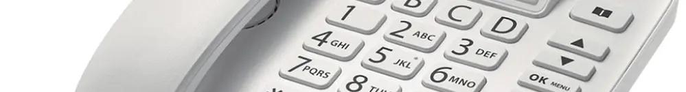 Téléphone filaire Gigaset DL380 CLIP blanc 