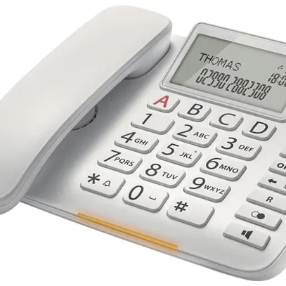 Téléphone filaire Gigaset DL380 CLIP blanc 