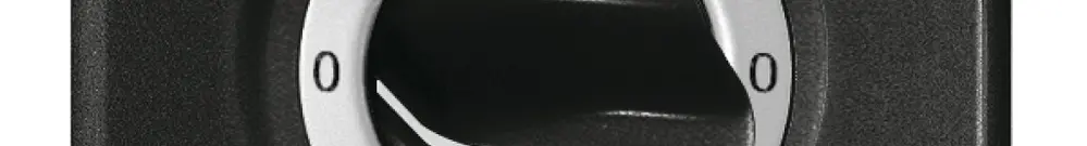 UP-Frontset FH 0-1-0-1 schwarz für Drehschalter 