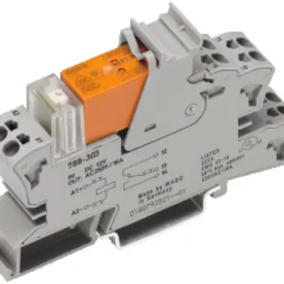 Zoccolo ad innesto con relè WAGO 24VDC 1C LED 