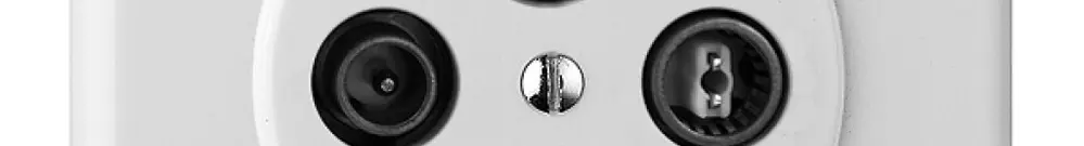 Presa antenna INC SAT/TV/R DB53 FH bianco con SAT-F 