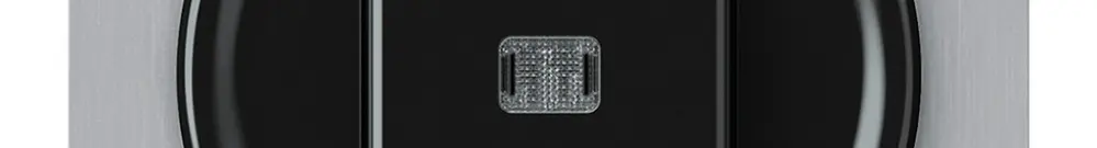 Pulsante luminoso INC origin 1×tasto luminoso 1CO 1P 0<1 10A 230V 77×77mm nero 