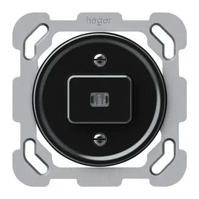 Pulsante luminoso INC origin 1×tasto luminoso 1CO 1P 0<1 10A 230V 77×77mm nero 