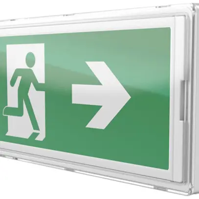 Lum.d.voi.d.sec.LED Sylvania LifeSafe IP65 mur/plafond 120lm 3hbt blanc 