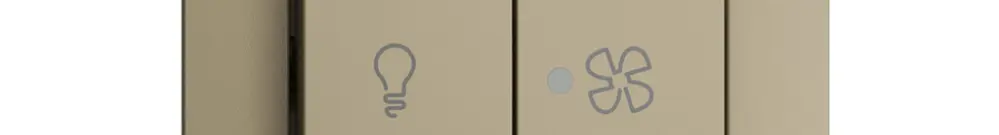 Kit frontale EDIZIOdue sand 60×60mm bottone doppio 