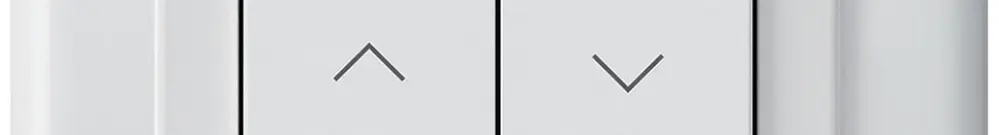 Pulsante per tapparelle KNX INC Hager BA basico C doppio 86×86mm bianco 