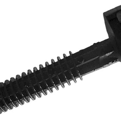 Zoccolo Plica BAS 30×6mm, PA6.6, a forma di tassello, nero 