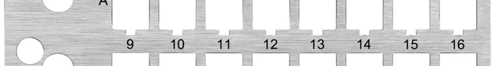 Module de base HA HMS 16×RJ45 Keystone, TV-/Sat, gris 
