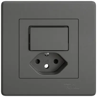 Kit di montaggio INC EDIZIO.liv SNAPFIX® p.combi.T13 c.1 tasto n.ill.shutter grs 