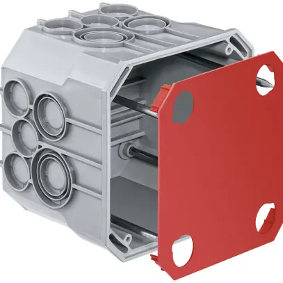 Boîte de dérivation ENC HSB grd.3 115×115×90mm TFC 850°C, 4 clous sans halogène 