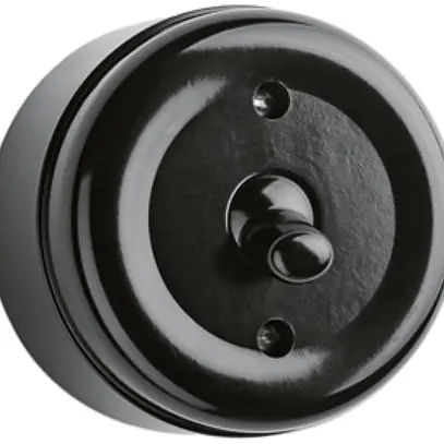Interrupteur à levier AP Roesch schéma 3 250V IP20 noir 