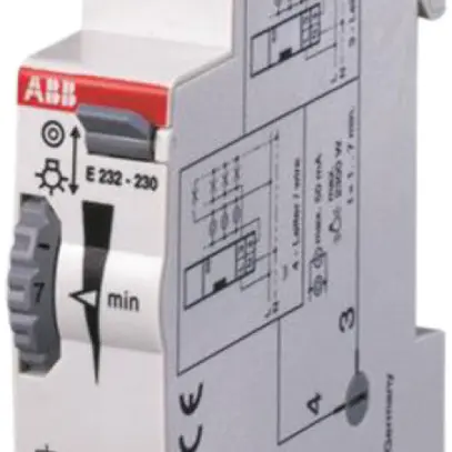 Timer luce scala ABB 0.5…20 min grigio 
