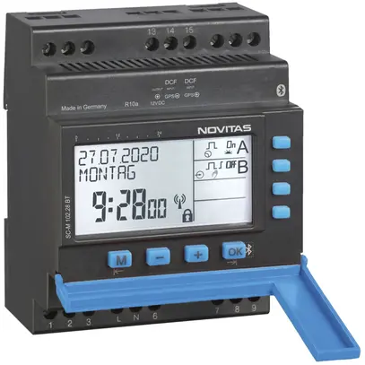 Timer settimanale AMD NOVITAS SC-M102.28 BT, 230V 2-canale astro 