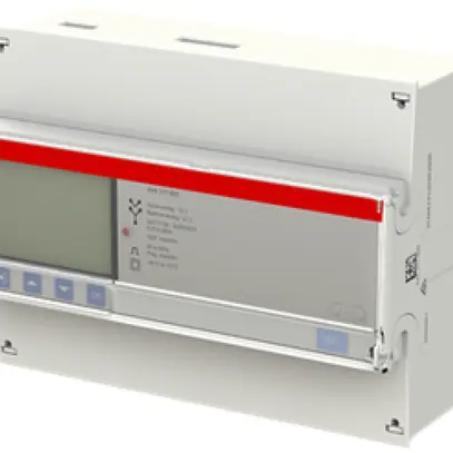 Compteur d'énergie AMD ABB iBus A44 311-600, 3×6A Argent 2DI/2DO METAS 