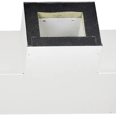 Raccord T tehalit FWK 90 E60/E30 100×160mm, blanc traffic 